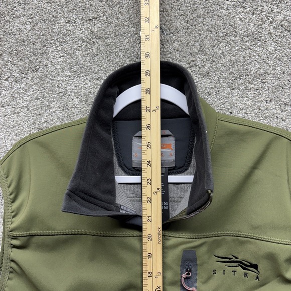 Sitka Jetstream Vest Men's MEDIUM Green Goretex Infinium Windstopper Zip EUC - Picture 7 of 16